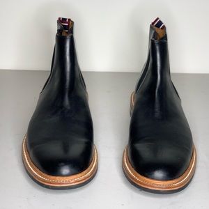 Oar Stripe Chelsea boots in Italian leather